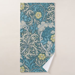 William Morris, patrón Art Nouveau, algas, azul,f