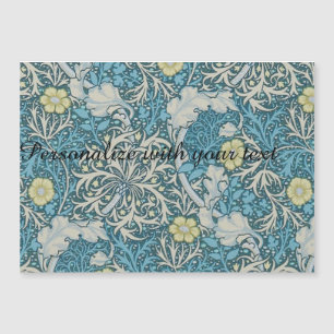 William Morris, patrón Art Nouveau, algas, azul,f