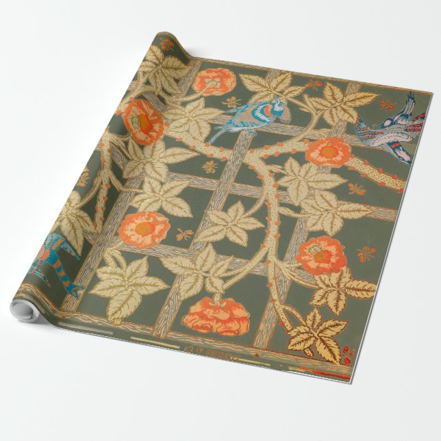 William Morris PATTERN Papel de ajuste (Desenrollado)