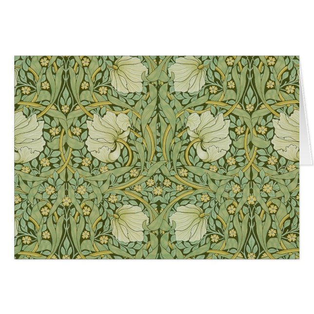 William Morris Pimpernel Floral Blue Wallpaper (Anverso (Horizontal))