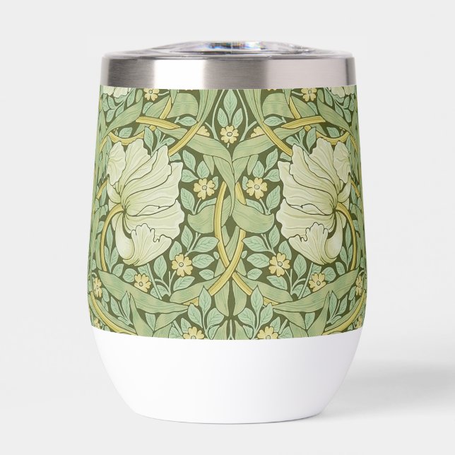 William Morris Pimpernel Floral Blue Wallpaper (Frente)