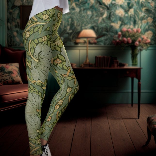 William Morris Pimpernel Vintage Pattern Leggings (Subido por el creador)