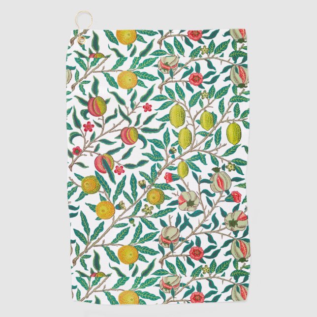 William Morris Pomegranate En Toalla De Golf Blanc (Anverso)