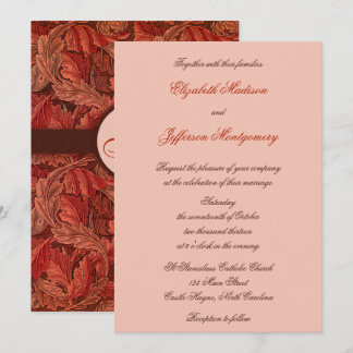 William Morris Red deja la invitación a la boda