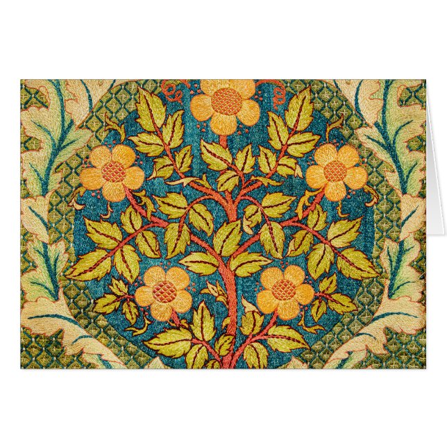 William Morris Rosa Wreath: Arte y artesanía clási (Anverso (Horizontal))