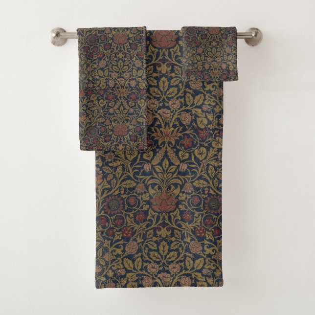 William Morris: Set de toallas violeta y de column (In situ)