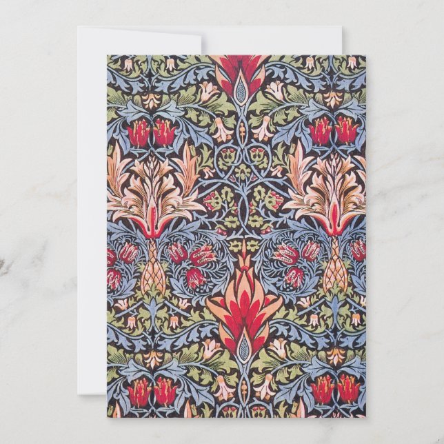 William Morris Snakeshead Art Nouveau floral (Anverso)