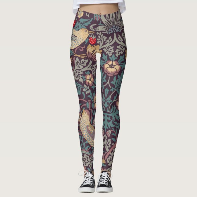 William Morris Strawberry Thief Leggings (Anverso)