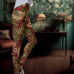 William Morris Strawberry Thief Leggings<br><div class="desc">Diseño del patrón de fresa William Morris. ¡Añade tu texto de etiqueta! William Morris era un diseñador textil inglés, artista, escritor y socialista asociado con la Hermandad Previolácea y el Movimiento de Artes y Artesanías Británicas. Fundó una empresa de diseño en colaboración con el artista Edward Burne-Jones y el poeta...</div>