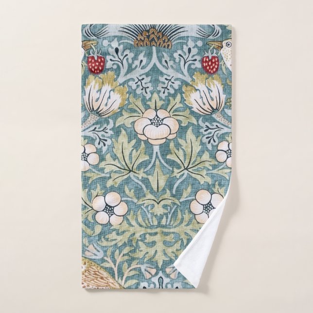 William Morris Strawberry Thief Light Design (Toalla de mano)