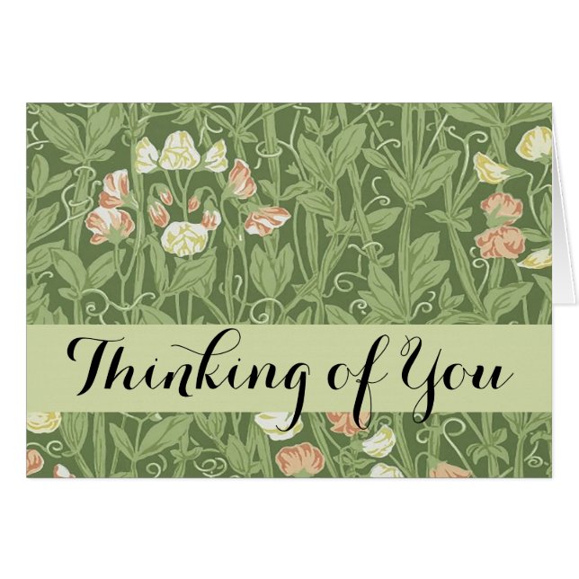 William Morris Sweet Pea Floral Design (Anverso (Horizontal))