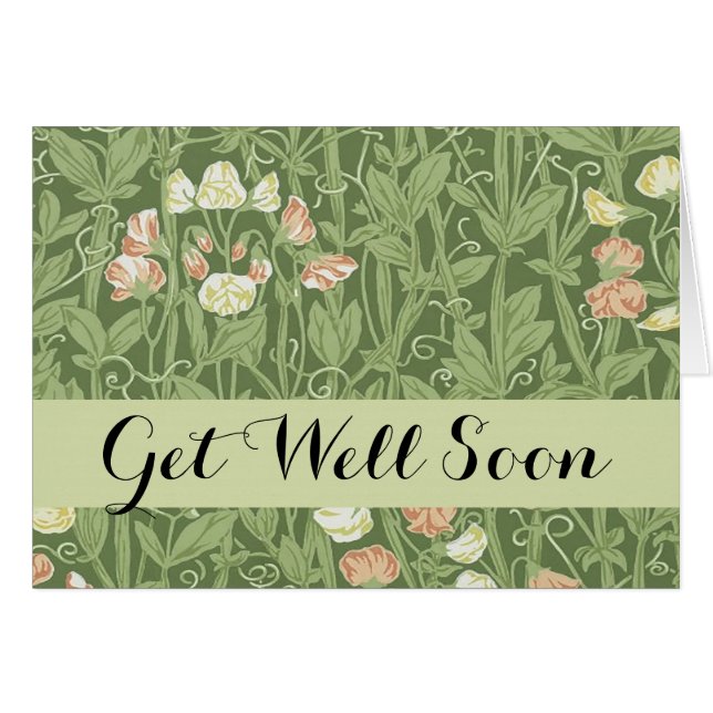 William Morris Sweet Pea Floral Design (Anverso (Horizontal))