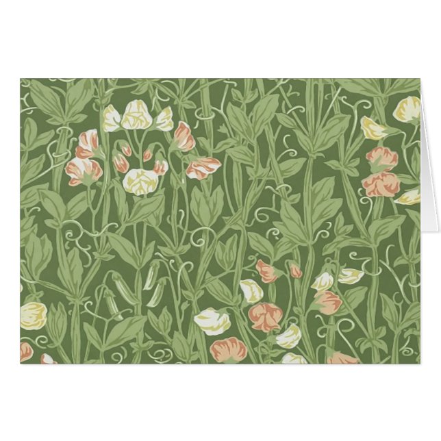 William Morris Sweet Pea Floral Design (Anverso (Horizontal))
