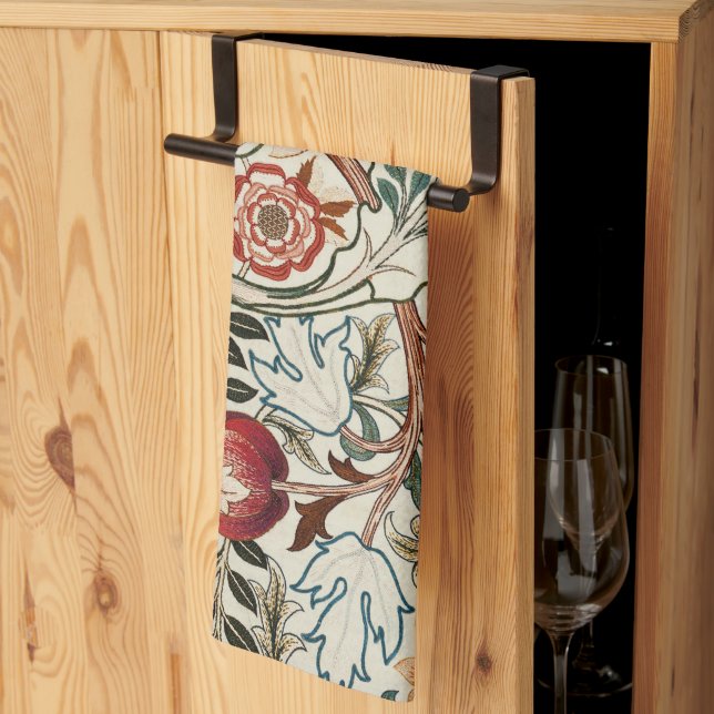 William Morris toalla de cocina de diseño floral (Pliegue de tercios)