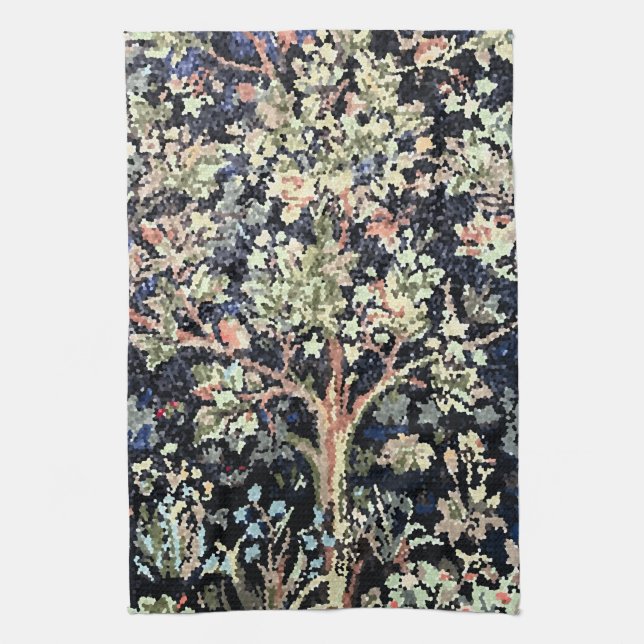 William Morris Tree de Life Kitchen Toallas (Vertical)