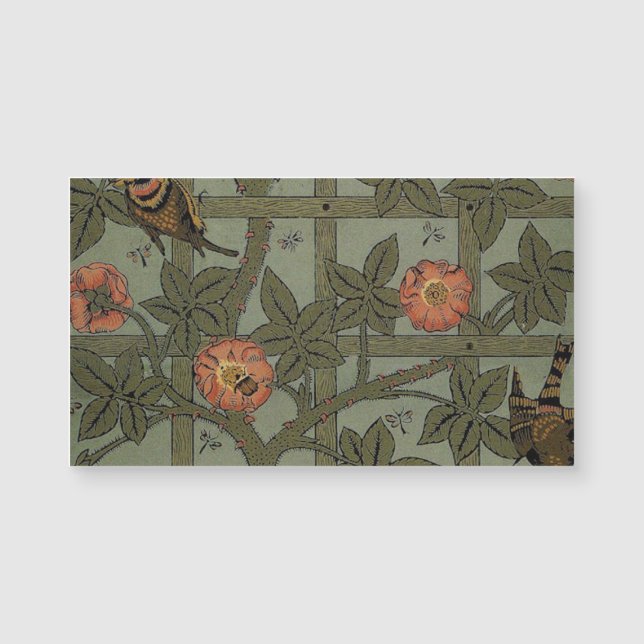 William Morris Trellis Wallpaper Art (Anverso)