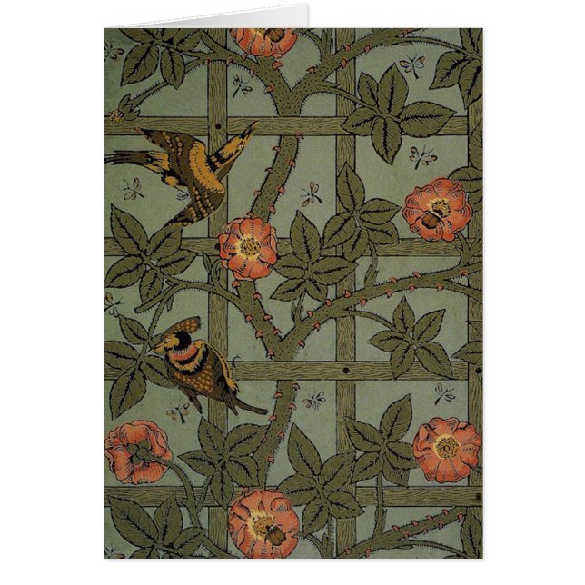 William Morris Trellis Wallpaper Art (Frente)