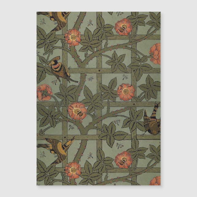 William Morris Trellis Wallpaper Art (Anverso)
