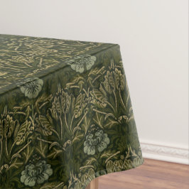 William Morris: Tulipano verde y mantel Rosa