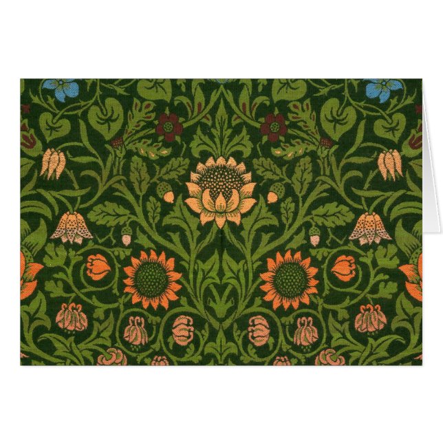 William Morris Violet y la alfombra de arte de la  (Anverso (Horizontal))
