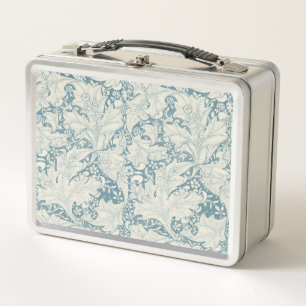 William Morris Wallflower damasco azul floral