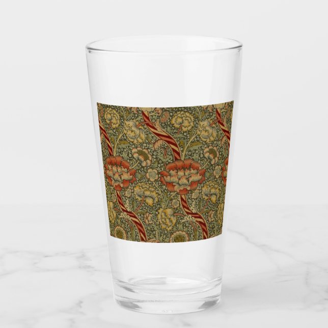 William Morris Wandle English Floral Damask Design (Anverso)
