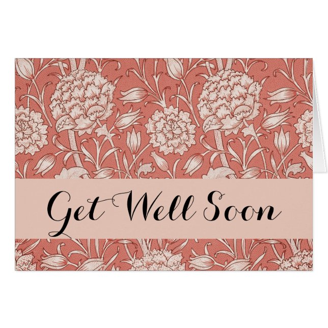 William Morris Wild Tulip Classic Victorian Design (Anverso (Horizontal))