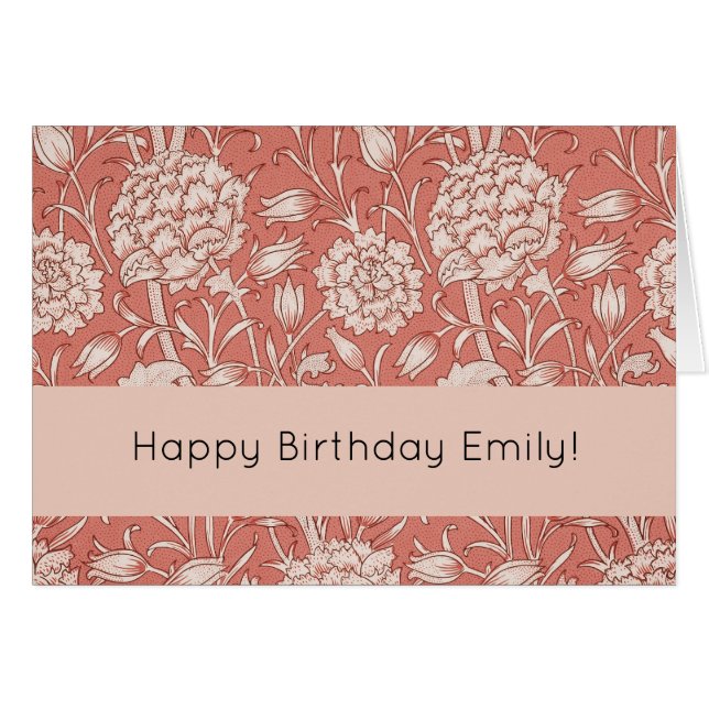 William Morris Wild Tulip Classic Victorian Design (Anverso (Horizontal))