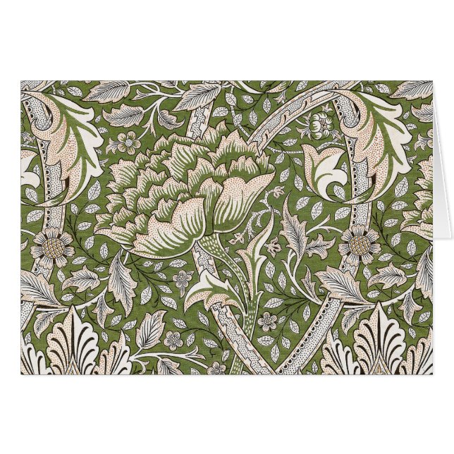 William Morris Windrush floral clásico (Anverso (Horizontal))