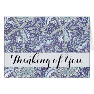 William Morris Windrush flores azules florales