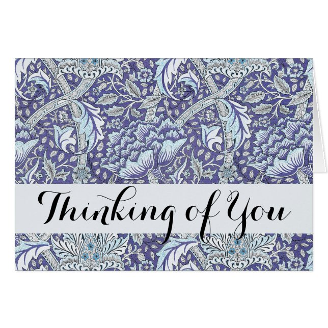 William Morris Windrush flores azules florales (Anverso (Horizontal))