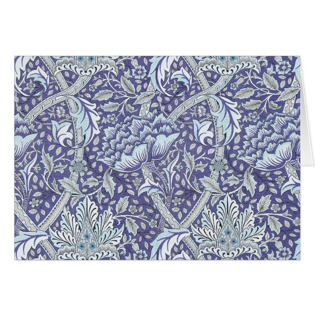 William Morris Windrush flores azules florales (Anverso (Horizontal))