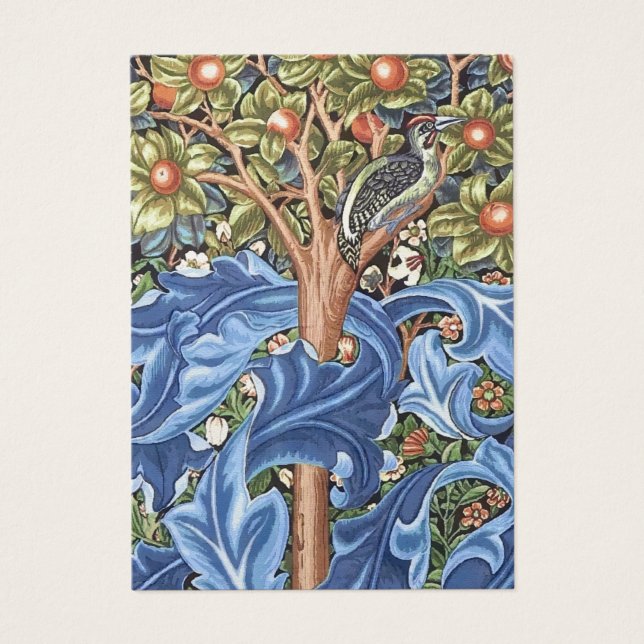 William Morris Woodpecker Tapestry Floral Vintage (Frente)
