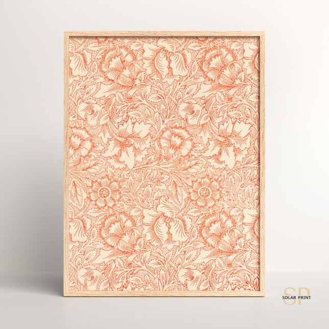 William Morris Wreath Poppy Naturaleza Arte Vintag (Subido por el creador)