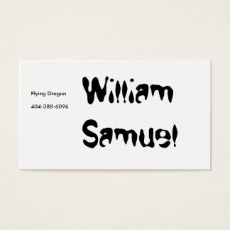 William Samuel, dragón volador