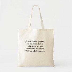 William Shakespeare cita las bolsas de tote