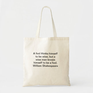 William Shakespeare cita las bolsas de tote