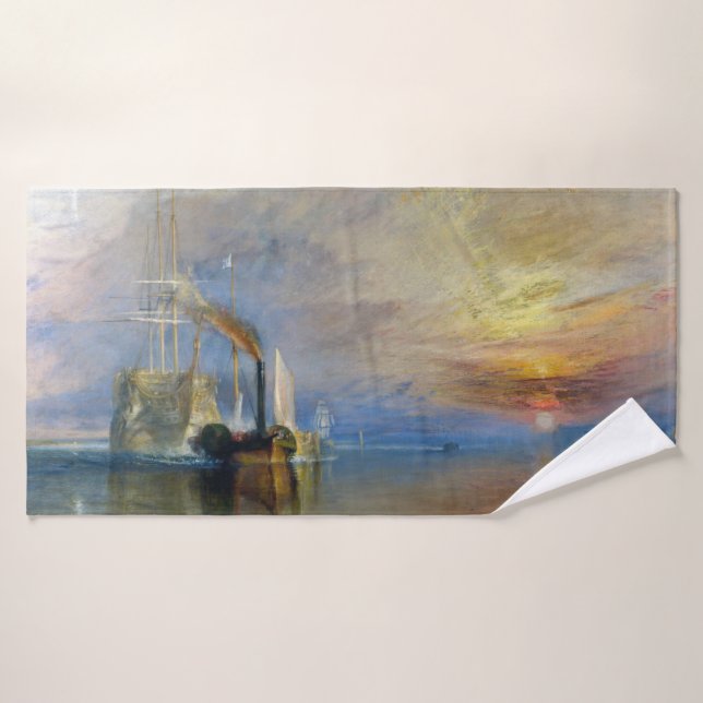 William Turner - El Temeraire en lucha (Toalla de baño)