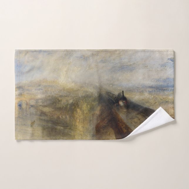 William Turner - Lluvia, vapor y velocidad (Toalla de mano)