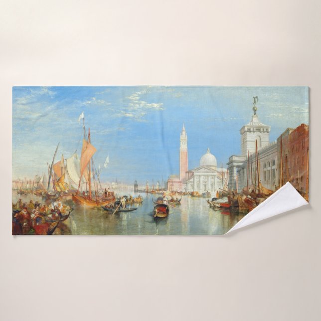William Turner - Venecia, Dogana y San Giorgio (Toalla de baño)