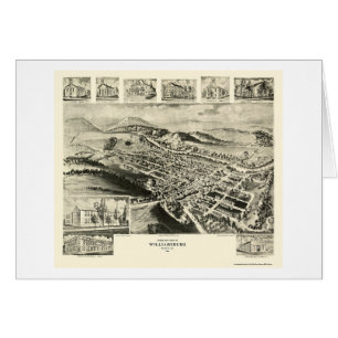 Williamsburg, mapa panorámico -1906 del PA