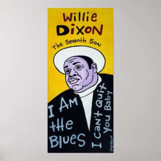 Willie Dixon Blues Poster de arte popular