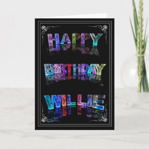 Willie - nombre en la tarjeta de felicitación de
