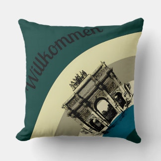 Willkommen Brandenburg Gate Cojín decorativo de Ar
