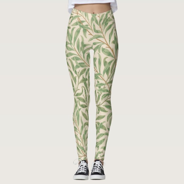 Willow Bough (por William Morris) Leggings (Anverso)