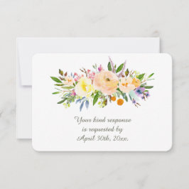 Willow y Floral Wedding RSVP