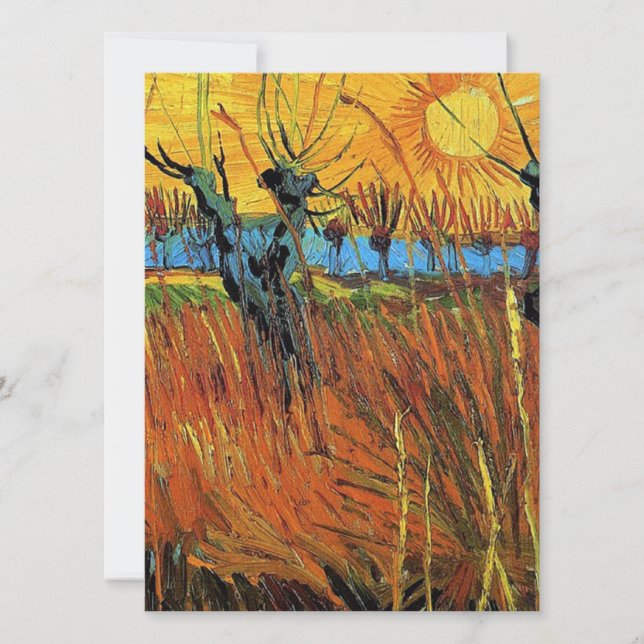 Willows at Sunset de Vincent van Gogh. (Anverso)