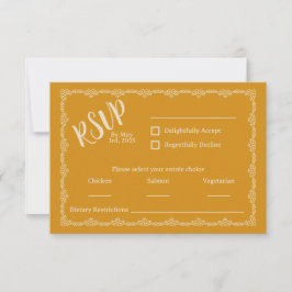 Willy Your Rustic Boho Wedding Tarjeta RSVP