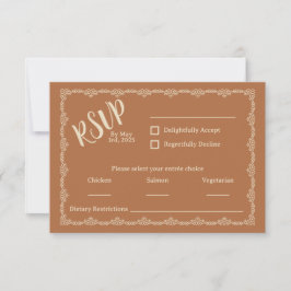 Willy Your Rustic Boho Wedding Tarjeta RSVP