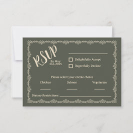 Willy Your Rustic Boho Wedding Tarjeta RSVP